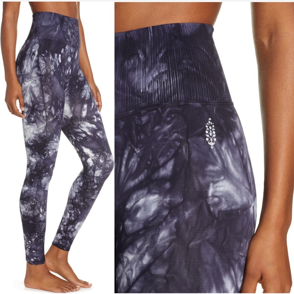 Free People FP Movement Om Shanti Tie Dye Leggings •EUC - Picture 4 of 13